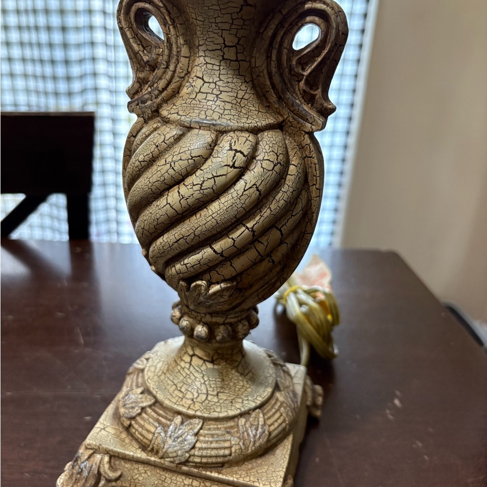 Elegant Crackle Finish Vase